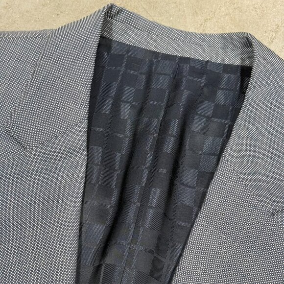 Hugo Boss Blazer Birdseye Wool Sport Coat TESSE Italy Grey "The Keys/Shaft" 46R - Picture 6 of 12